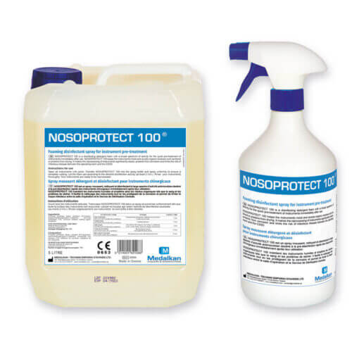 NOSOPROTECT 100 - Spray moussant détergent désinfectant pour instruments chirurgicaux et surfaces