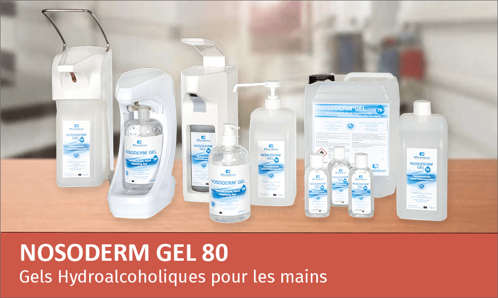 NOSODERM GEL 80 - Gel antiseptique hydroalcoolique pour les mains
