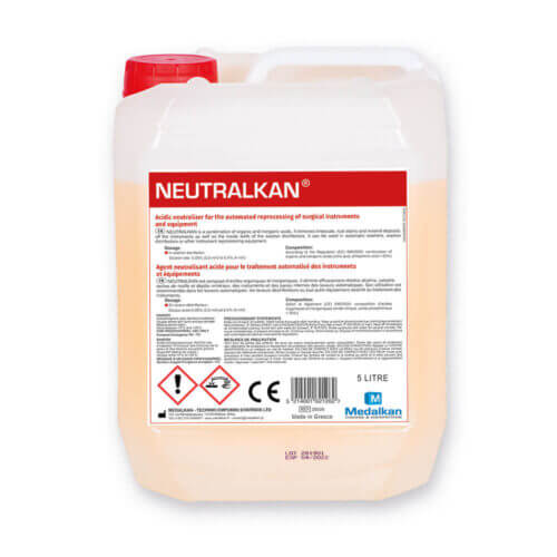 NEUTRALKAN - Acidic neutralizing agent for the automated reprocessing of surgical instruments and equipment